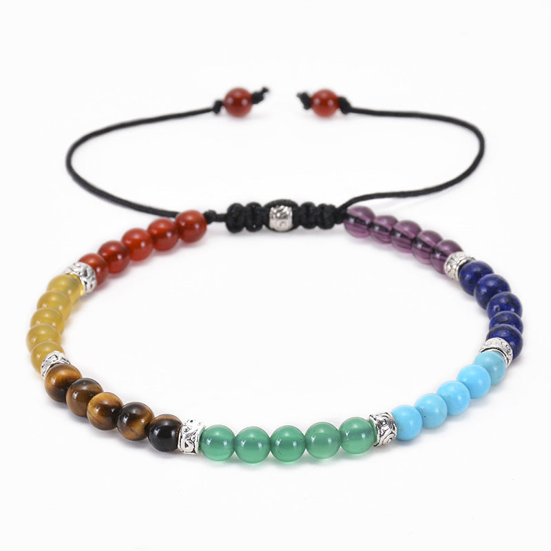 4mm Seven Chakra Yoga Bracelet